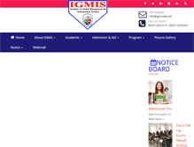 Tablet Screenshot of igmis.edu.bd